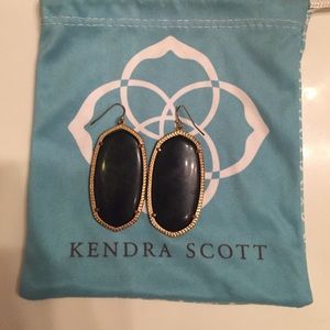 Kendra Scott black Danielle earrings